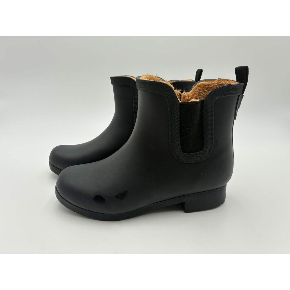 Chooka Delridge Chelsea Black Rain Boots Size 6 US
